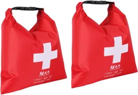 2Pcs First Aid Bag Durable Floating Storage Sack for Swimming Kayaking Rafting Outdoor Activities for Valuables Food Personal Items