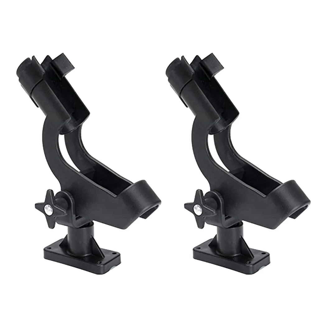 360 Degree Swivel, Adjustable, Locking Fishing Rod Holder With Mounting Hardware