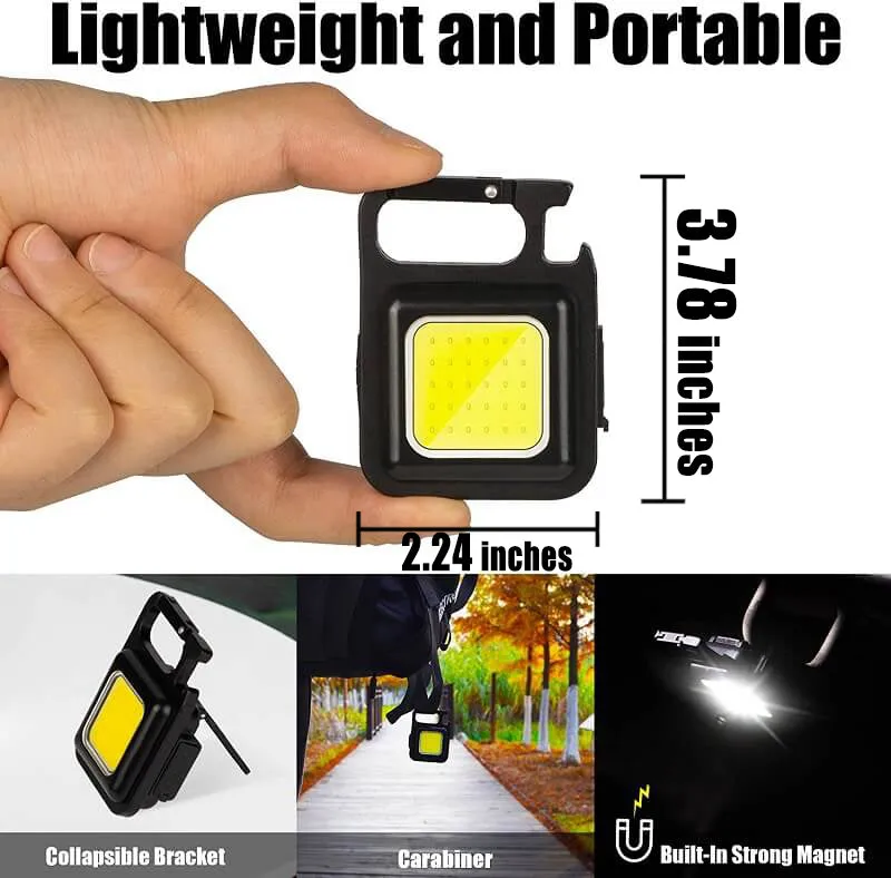 800 Lumens Rechargeable EDC Flashlight With Magnetic