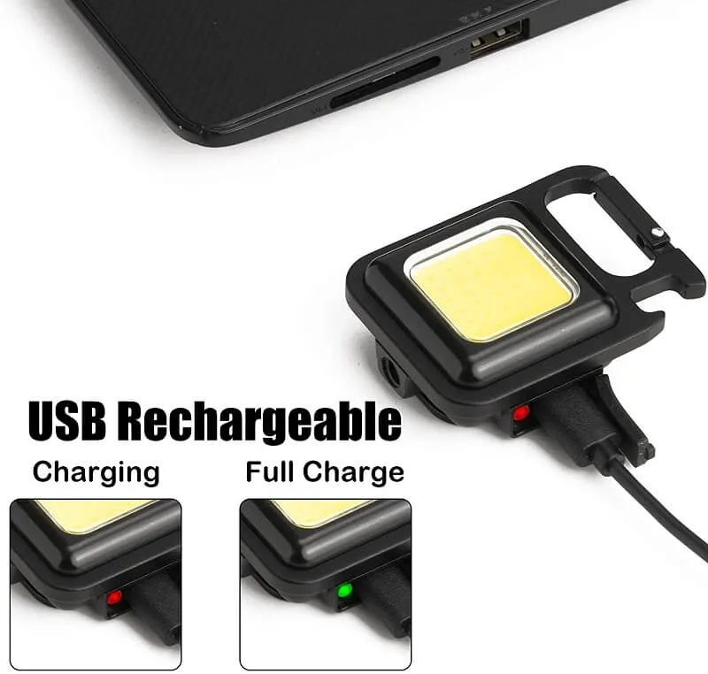 800 Lumens Rechargeable EDC Flashlight With Magnetic