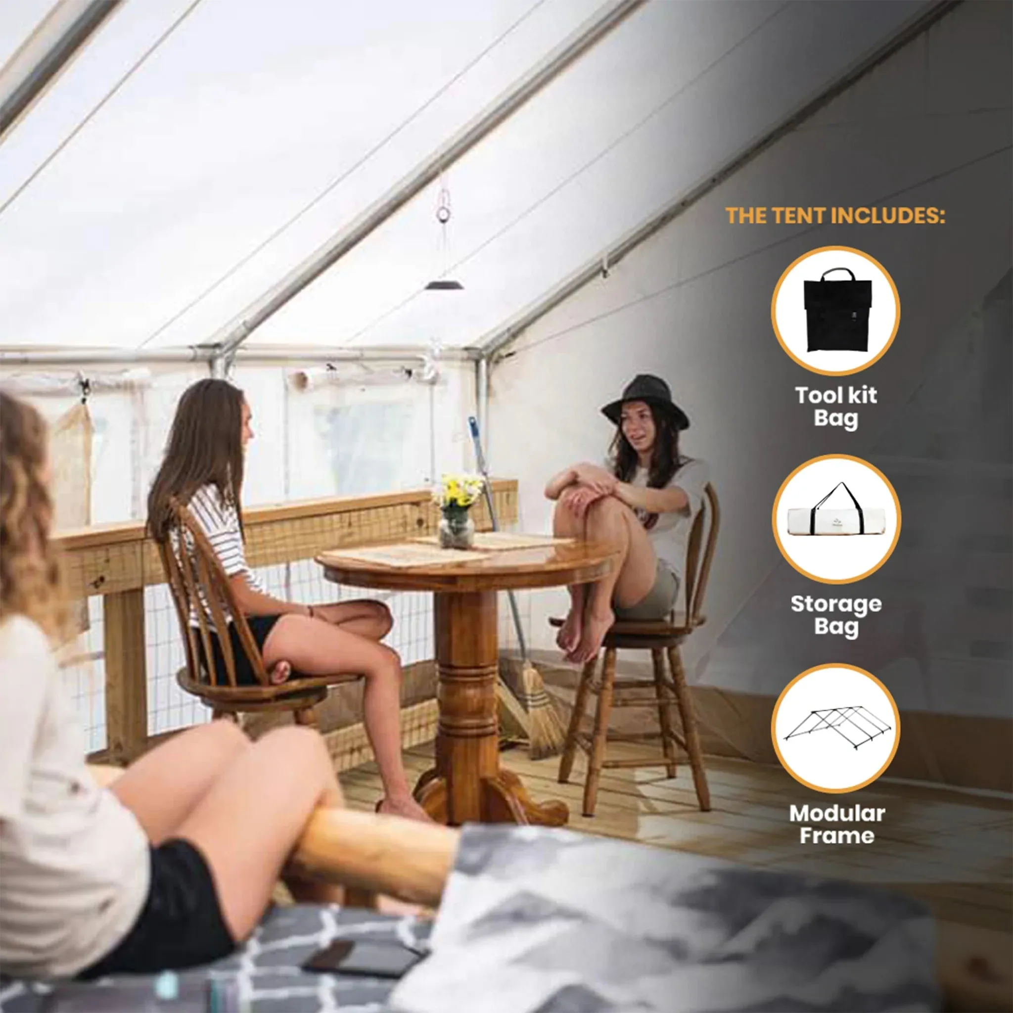 ALPHA 10'x12' CANVAS WALL TENT