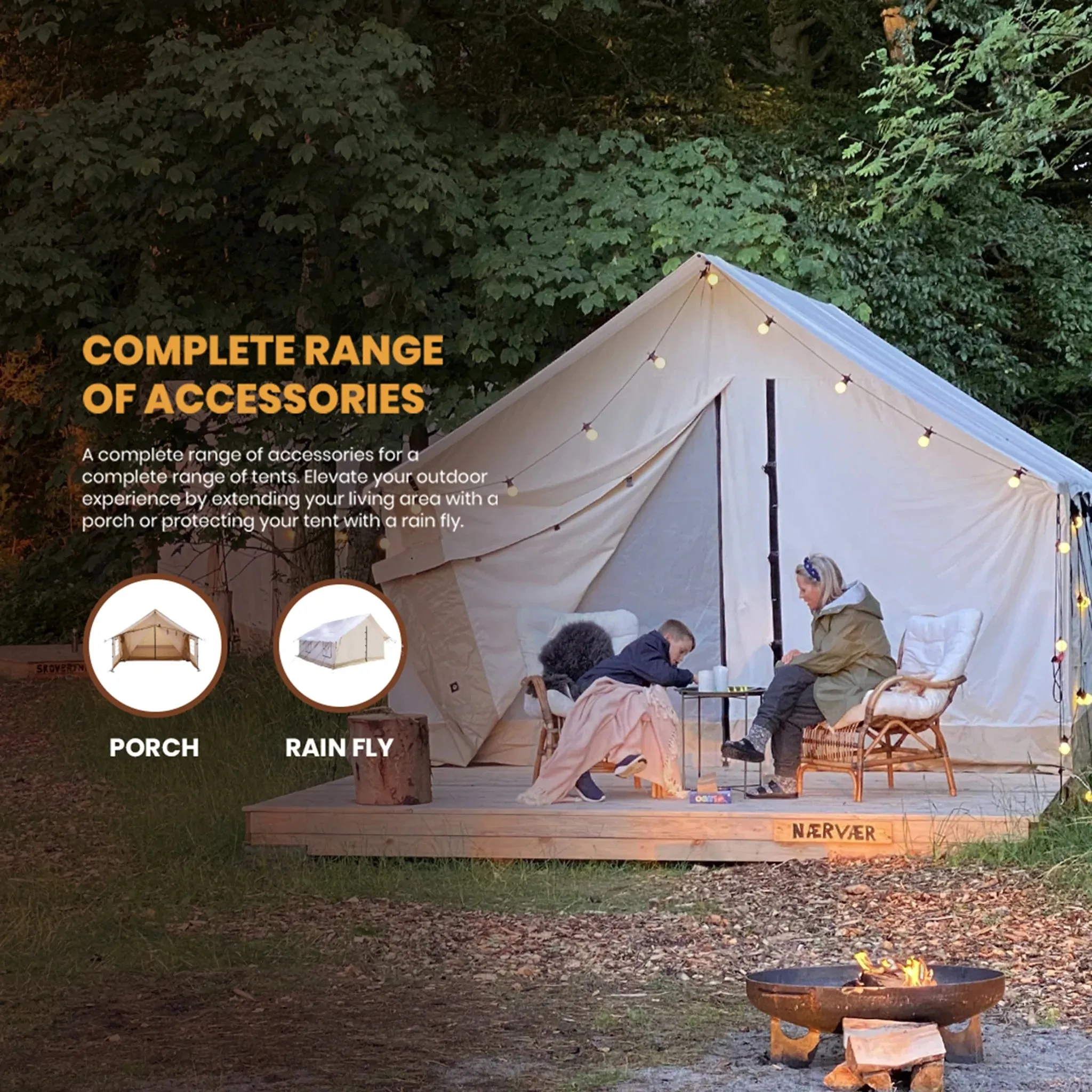 ALPHA 10'x12' CANVAS WALL TENT