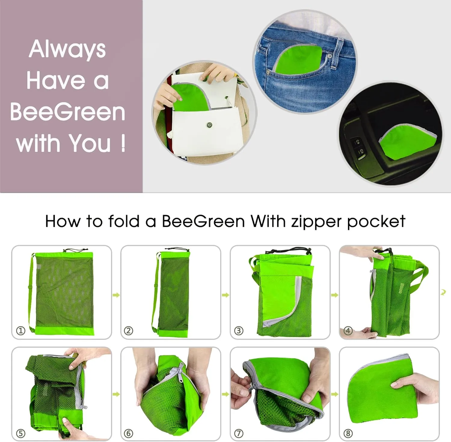 BeeGreen Drawstring Backpack for Men Women Athletic Gym Sports Workout Beach Swim