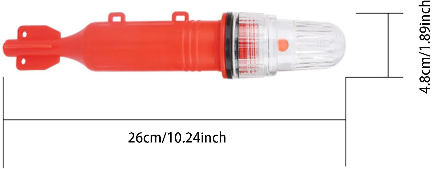 Boat Flares, Boat Flares Coast Guard Approved Marine, Intelligent Light Waterproof Emergency Flares for Fishing Nets,Buoys,Visual Distress Signals for Boating (3PC Red)