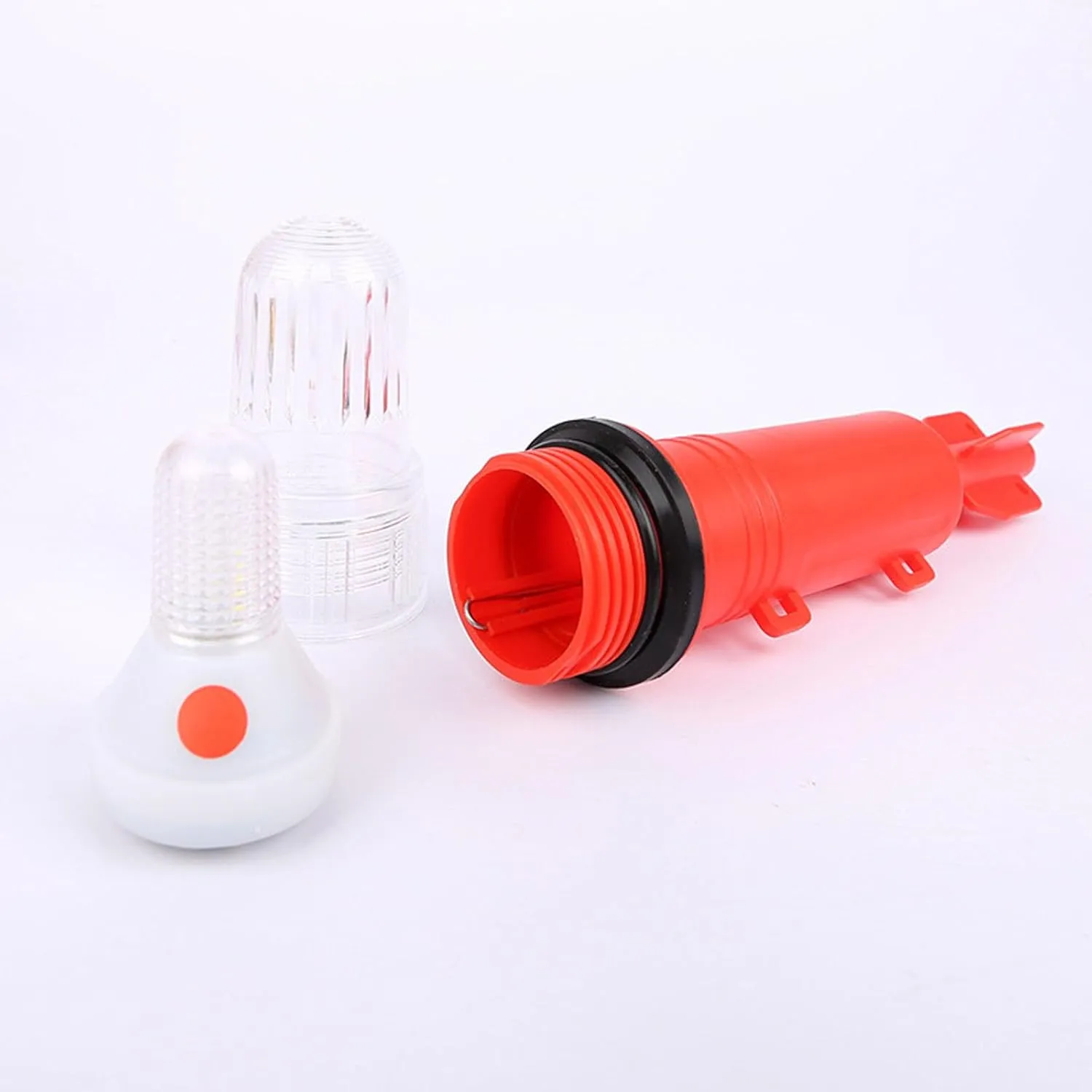 Boat Flares, Boat Flares Coast Guard Approved Marine, Intelligent Light Waterproof Emergency Flares for Fishing Nets,Buoys,Visual Distress Signals for Boating (3PC Red)
