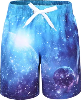 Boys Swim Trunks Quick Dry Swim Shorts for Kids Boys Beach Board Shorts Summer Surfing Swimwear 3-16 Years