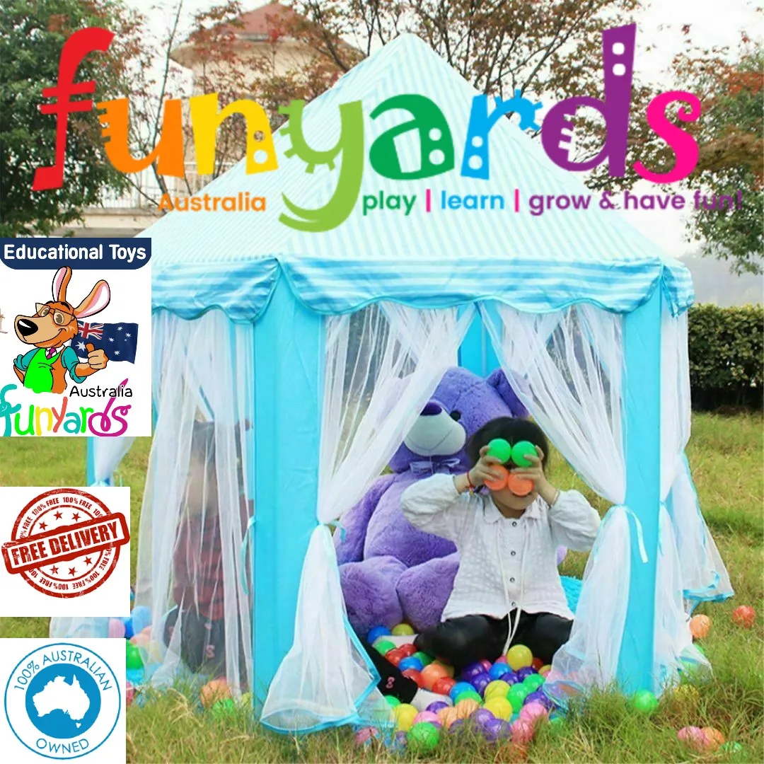 Children's pop up Tent Fairy Princess Castle Playhouse Cubby Toy Tent Pop Up-imagination play