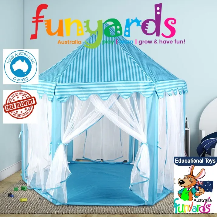 Children's pop up Tent Fairy Princess Castle Playhouse Cubby Toy Tent Pop Up-imagination play