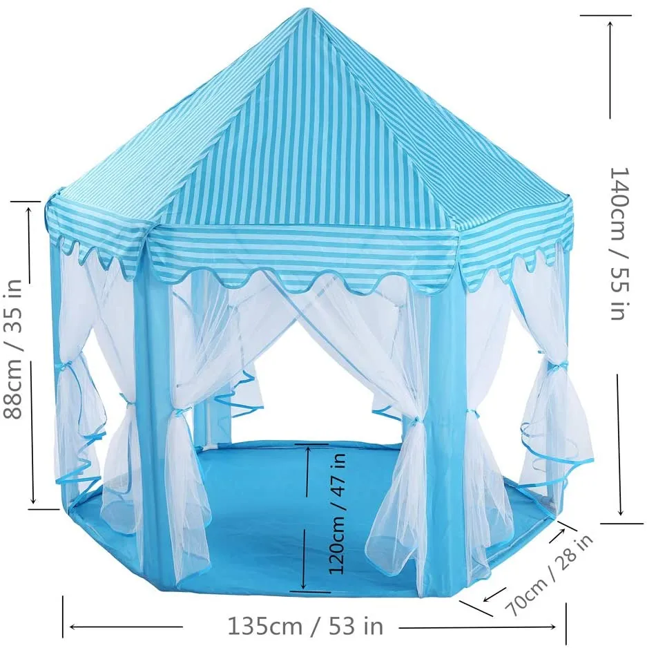 Children's pop up Tent Fairy Princess Castle Playhouse Cubby Toy Tent Pop Up-imagination play