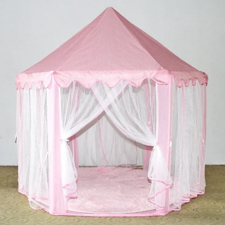 Children's pop up Tent Fairy Princess Castle Playhouse Cubby Toy Tent Pop Up-imagination play