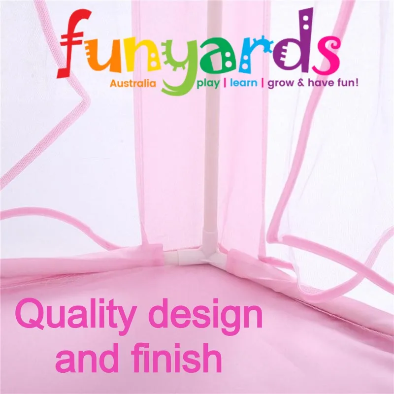 Children's pop up Tent Fairy Princess Castle Playhouse Cubby Toy Tent Pop Up-imagination play