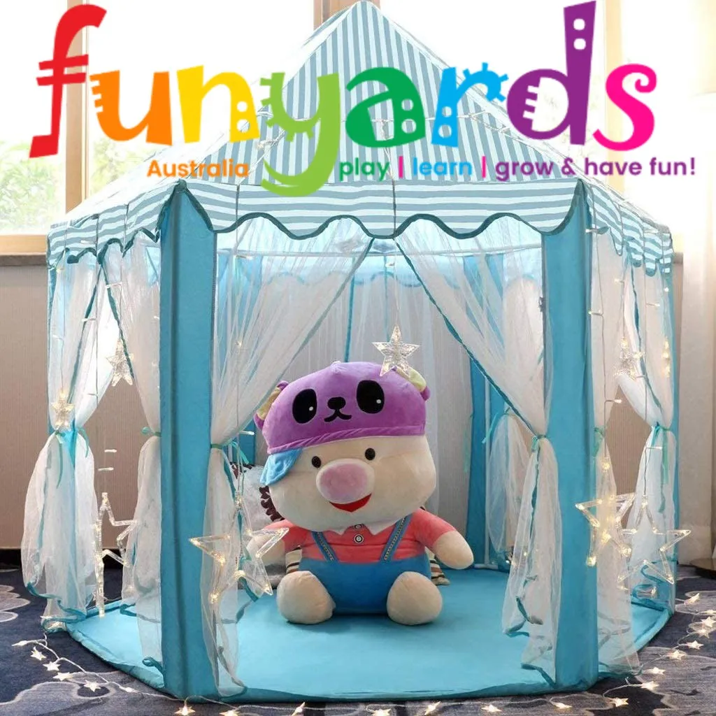 Children's pop up Tent Fairy Princess Castle Playhouse Cubby Toy Tent Pop Up-imagination play