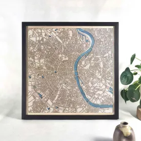 Cologne Wooden Map