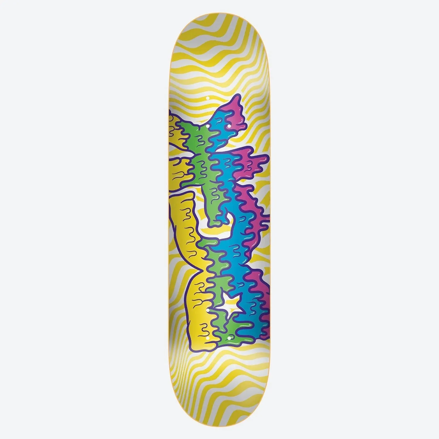 DGK Drippy UV Activated Skateboard Deck - 8.0″ White