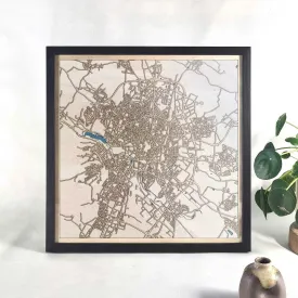 Dijon Wooden Map