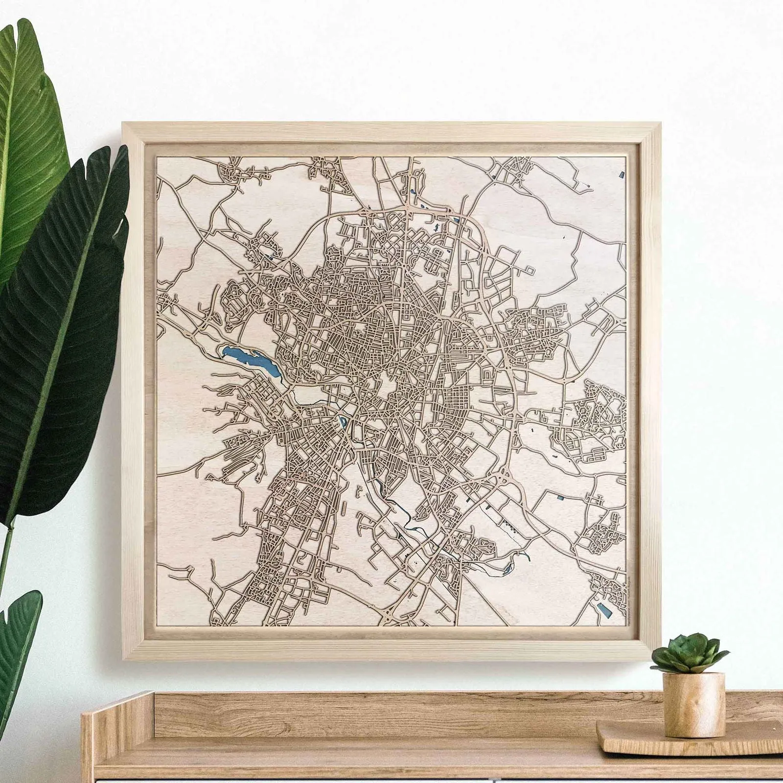 Dijon Wooden Map