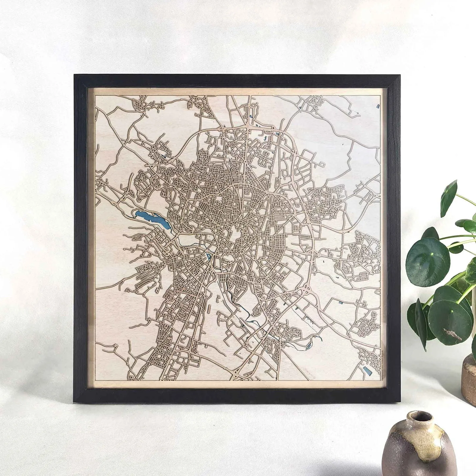 Dijon Wooden Map