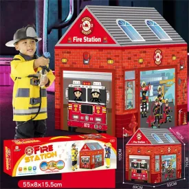 Firemen Kids Play Tent/Tent for Kids Indoor Outdoor Children Play Tent