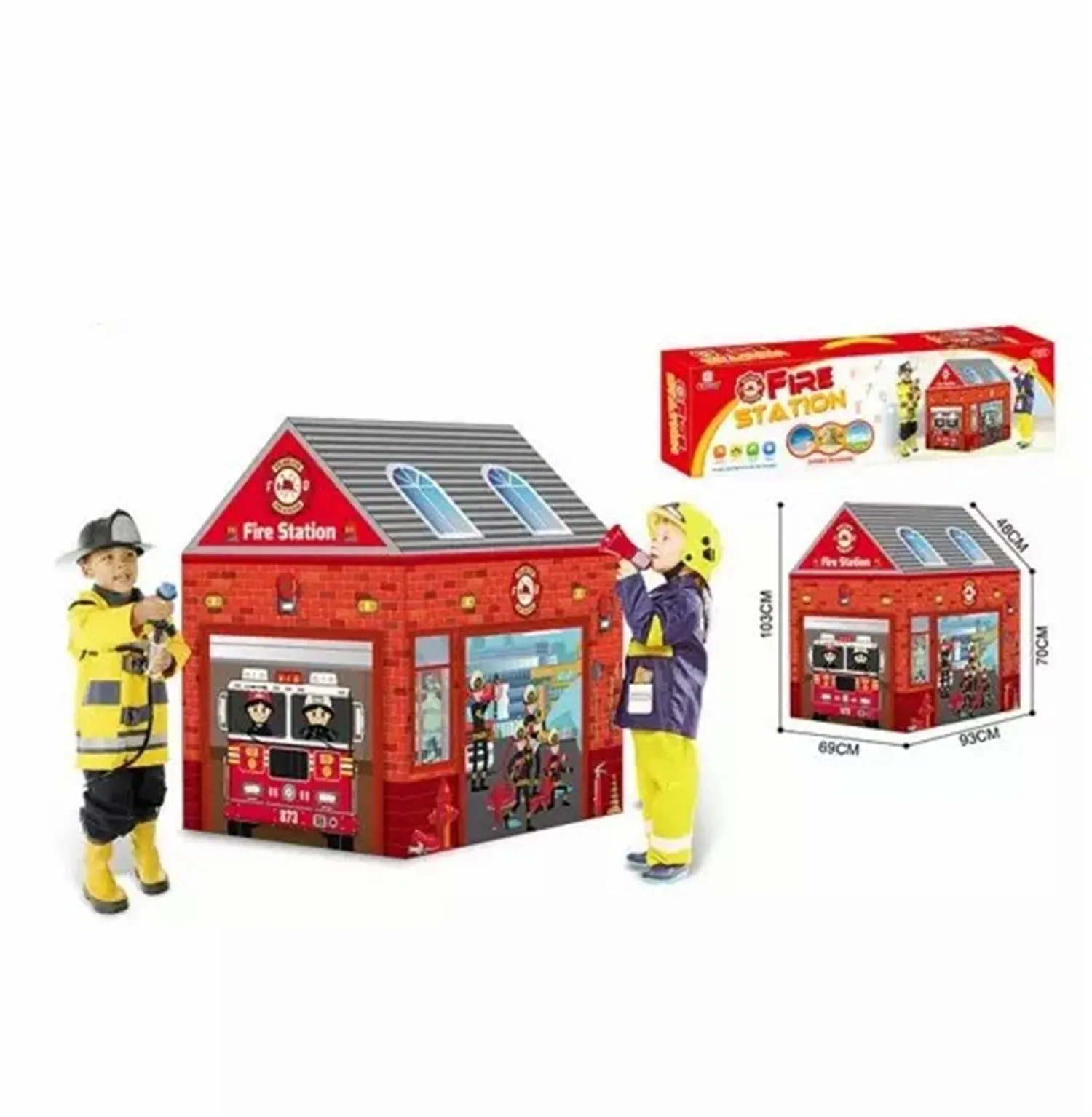 Firemen Kids Play Tent/Tent for Kids Indoor Outdoor Children Play Tent