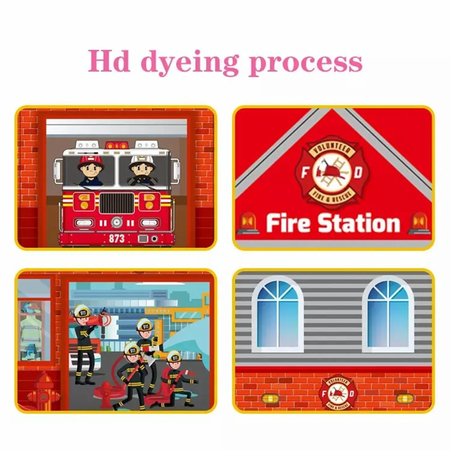 Firemen Kids Play Tent/Tent for Kids Indoor Outdoor Children Play Tent