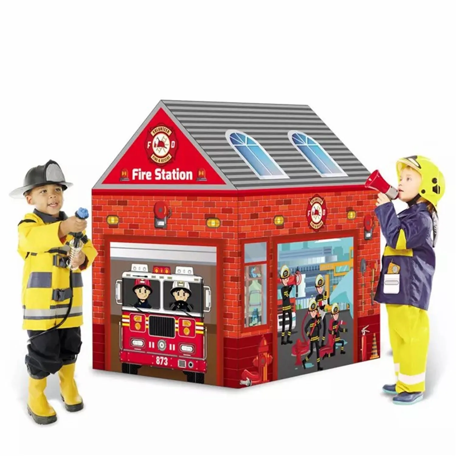 Firemen Kids Play Tent/Tent for Kids Indoor Outdoor Children Play Tent