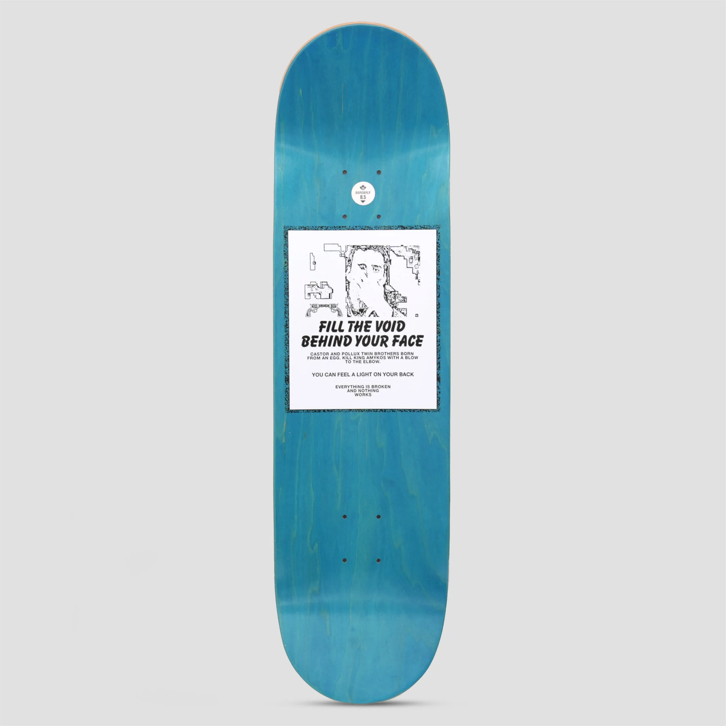 Garden Skateboards 8.5 Gunshot Skateboard Deck Blue