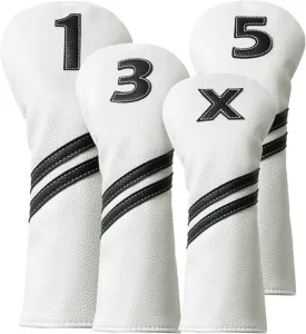 Golf Club Covers,4pcs or 1pc Golf Head Covers for Woods and Driver Fairway Hybrids Women Men