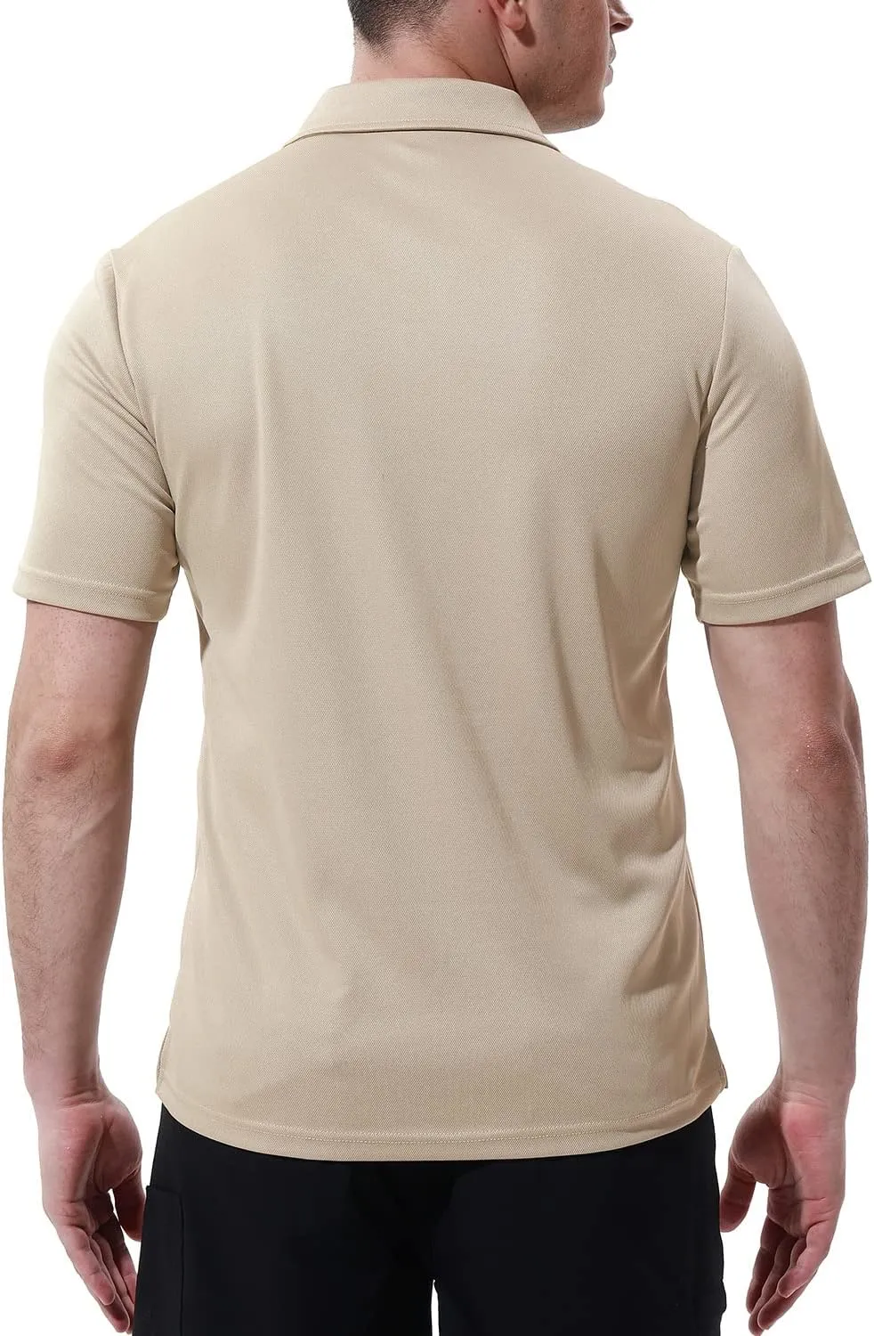 Gopune Men's Polo Shirts Short Sleeve Dry Fit Sports Outdoor Golf Shirts with Pocket