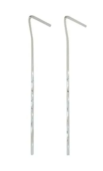 Highlander Steel Twisted Tent Pegs 18cm Pack of 10
