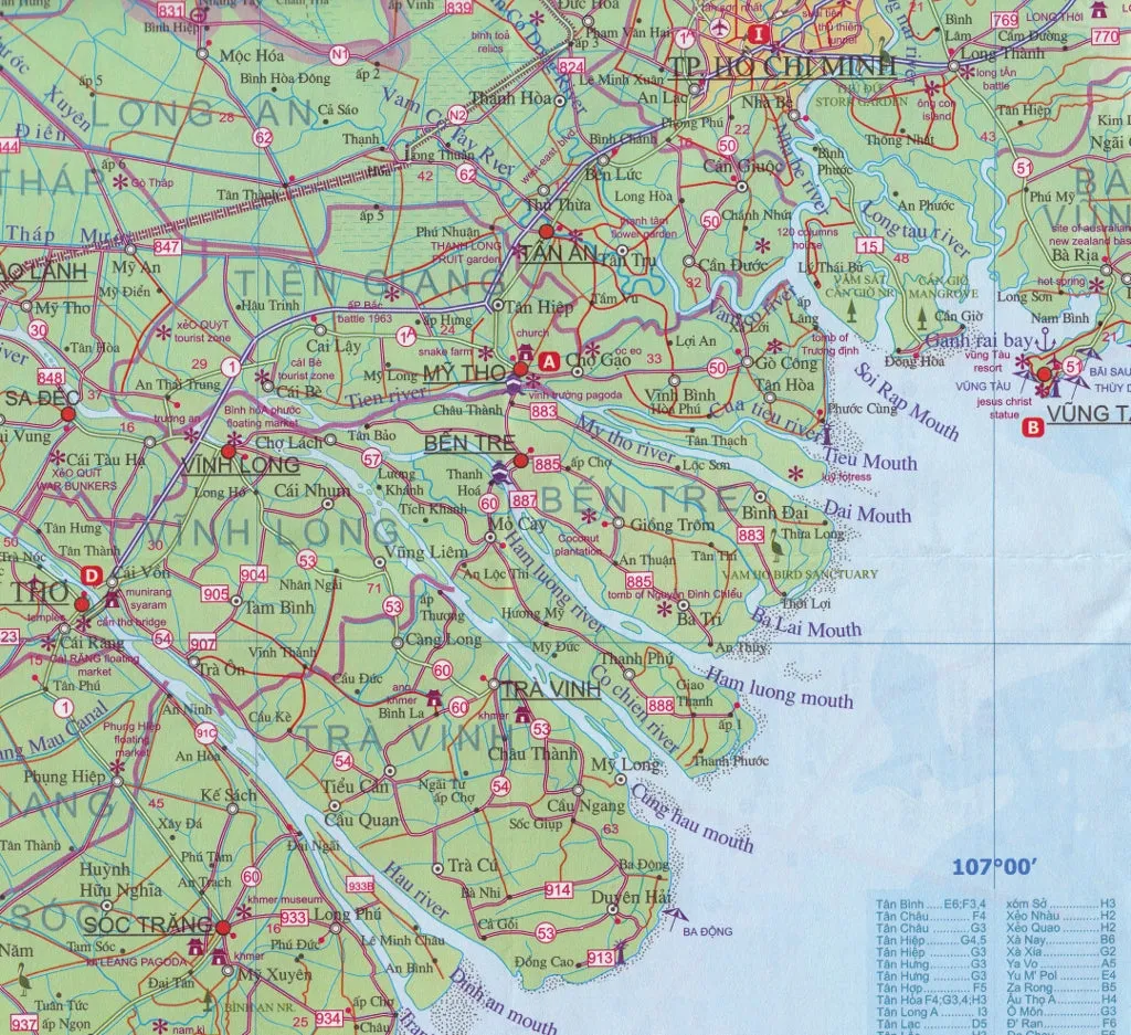 Ho Chi Minh & Vietnam South ITMB Map