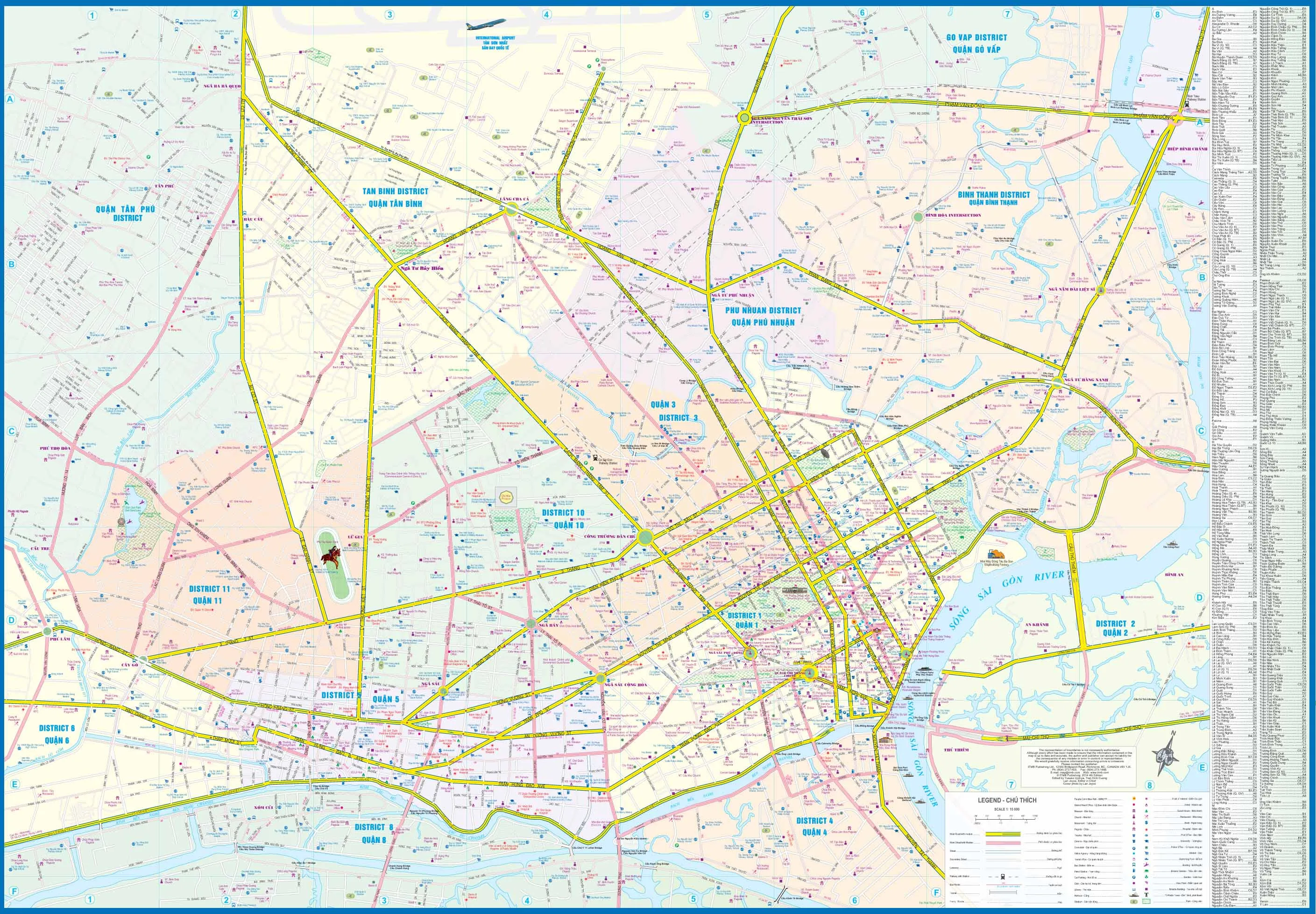 Ho Chi Minh & Vietnam South ITMB Map