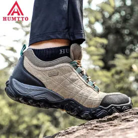 HUMTTO Brand Clearance Hiking Leather Hunting Trekking Climbing Shoes