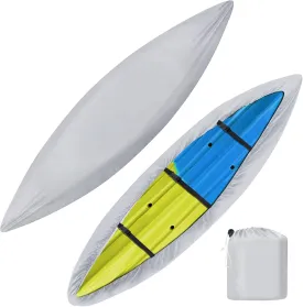 i Cover Kayak, Outdoor Storage Heavy Duty Waterproof, UV Resistant Boats Covers Fits 15.3-16.5ft Kayaks, Canoes, SUP, Paddle Board, and Fishing Boat