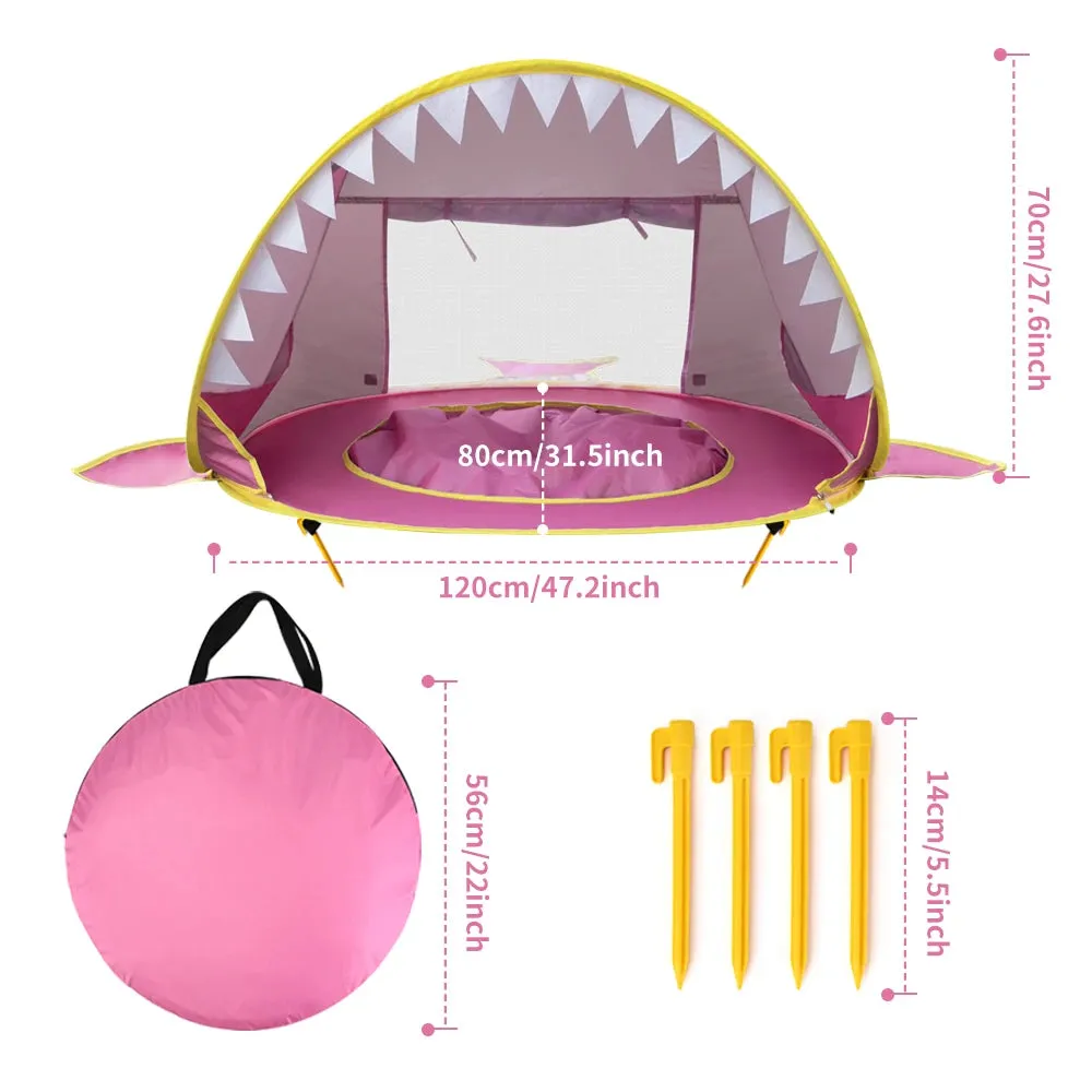 Infant Beach Pop up Tent - UPF 50  Beach Tent for Infants, The Best Infant Beach Tent With Pool