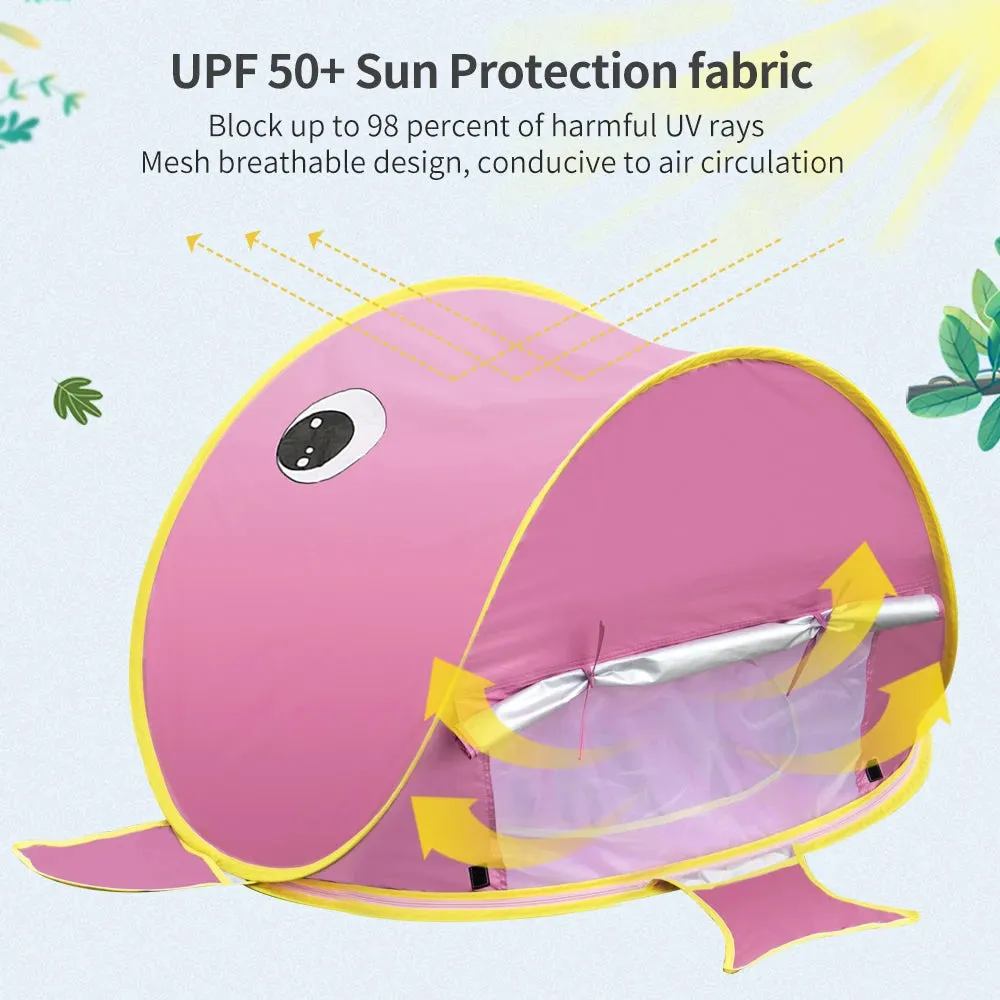Infant Beach Pop up Tent - UPF 50  Beach Tent for Infants, The Best Infant Beach Tent With Pool