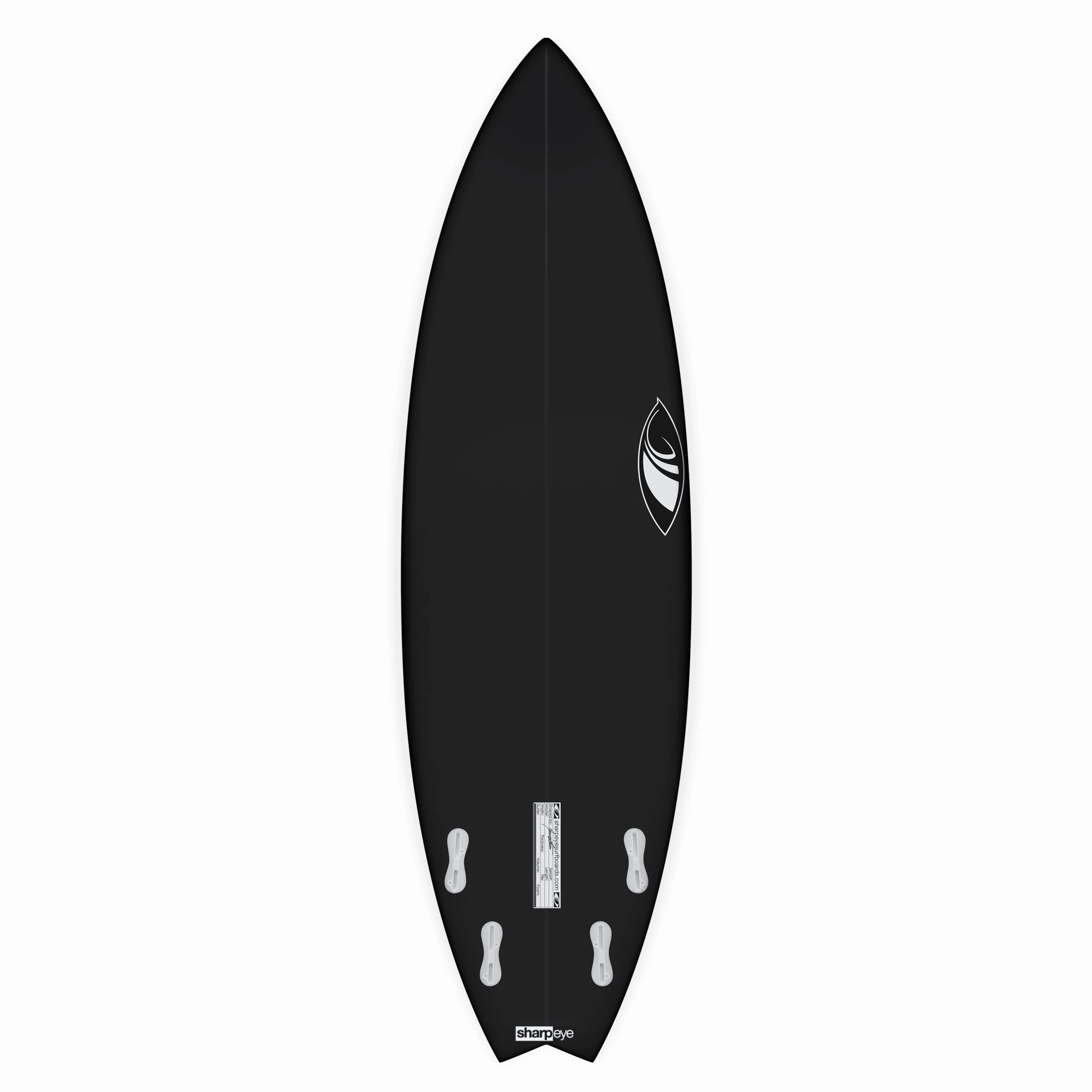 INFERNO FT 5'9" x 18.75 X 2.44 - 26.54L, Swallow, 4x  Futures Fin Boxes, PU - ID:812219