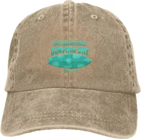 International Surfing Day Fonts and Surfboards Baseball Cap for Men Women Hats Adjustable Denim Hat Dad Hat