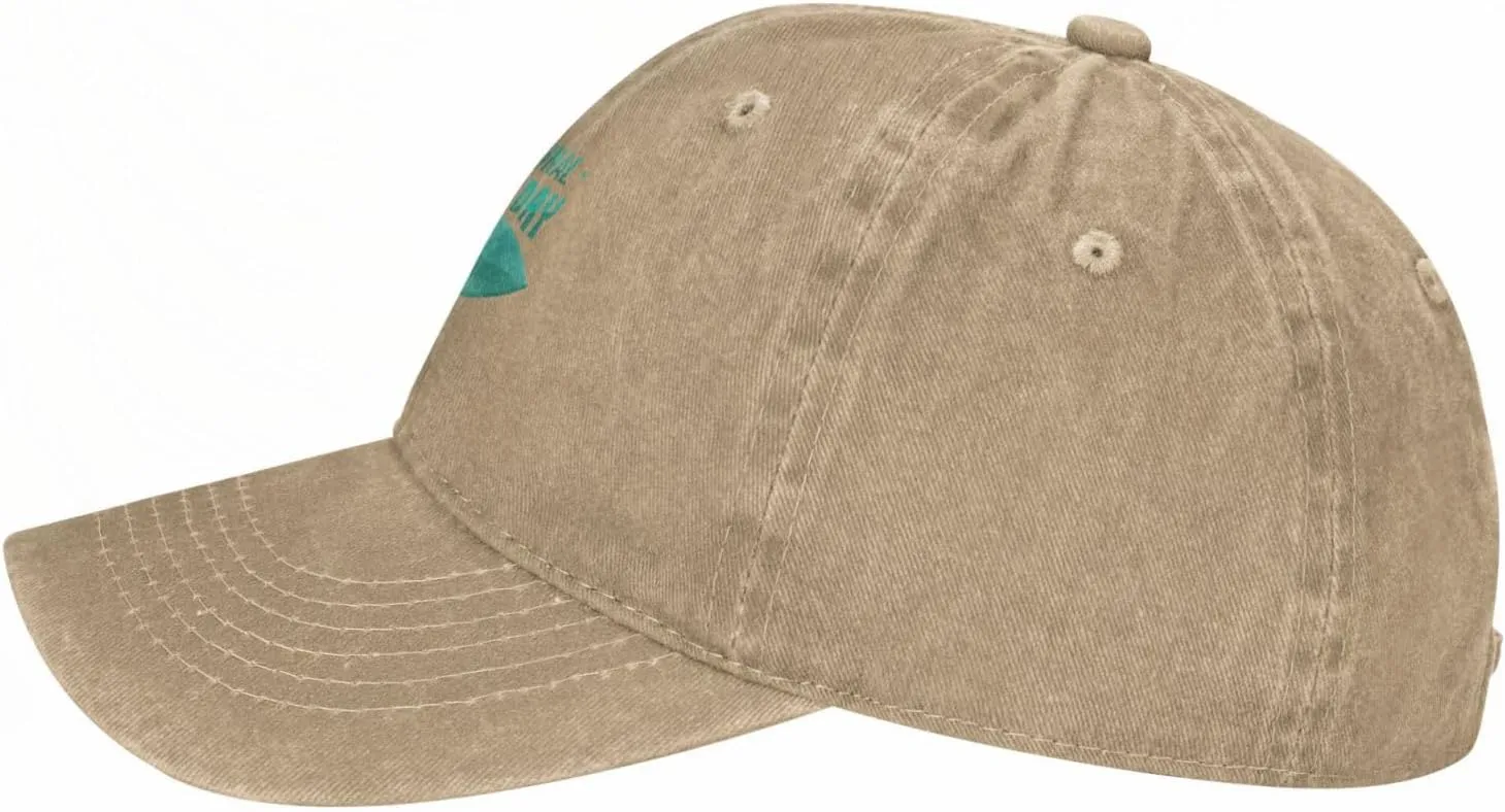 International Surfing Day Fonts and Surfboards Baseball Cap for Men Women Hats Adjustable Denim Hat Dad Hat