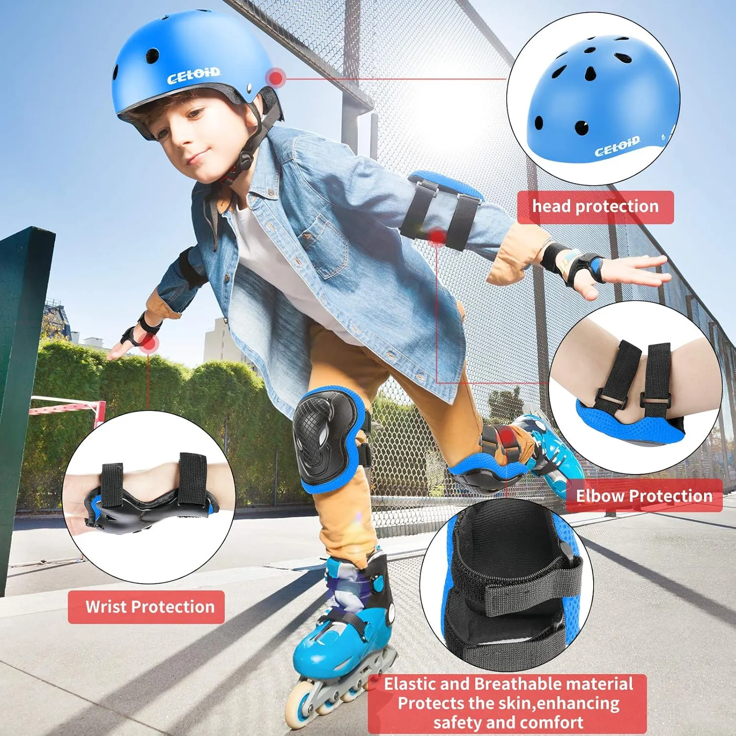 Kids Bike Helmet,Toddler Skateboard Helmets for Ages 2-3-5-8-14 Years Boys GirlsAdjustable Multi-Sport Bicycle Skateboarding Football Roller Skating Scooter Rollerblade Balance Bike Helmet