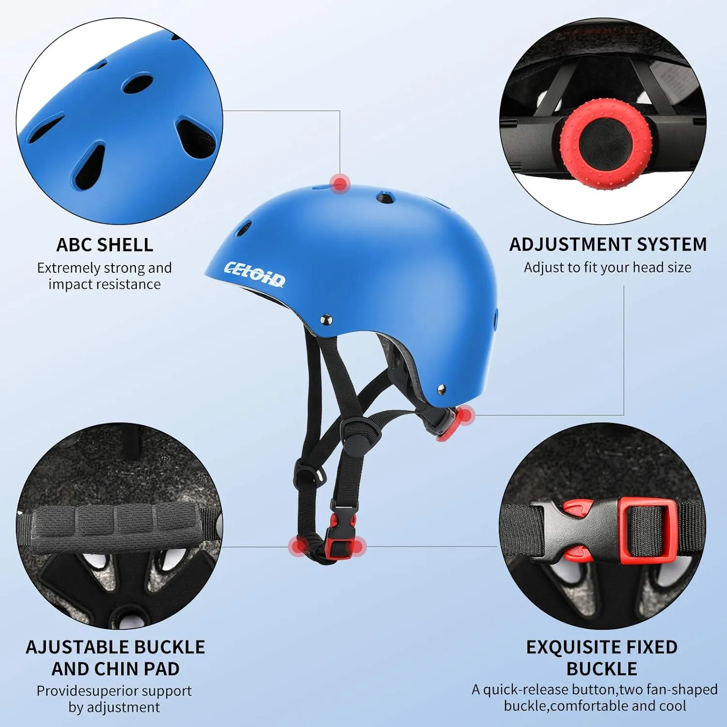 Kids Bike Helmet,Toddler Skateboard Helmets for Ages 2-3-5-8-14 Years Boys GirlsAdjustable Multi-Sport Bicycle Skateboarding Football Roller Skating Scooter Rollerblade Balance Bike Helmet