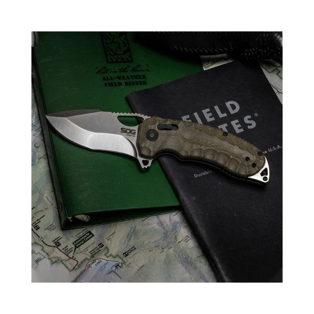Kiku XR Knife - Natural Linen Micarta - 12-27-01-57