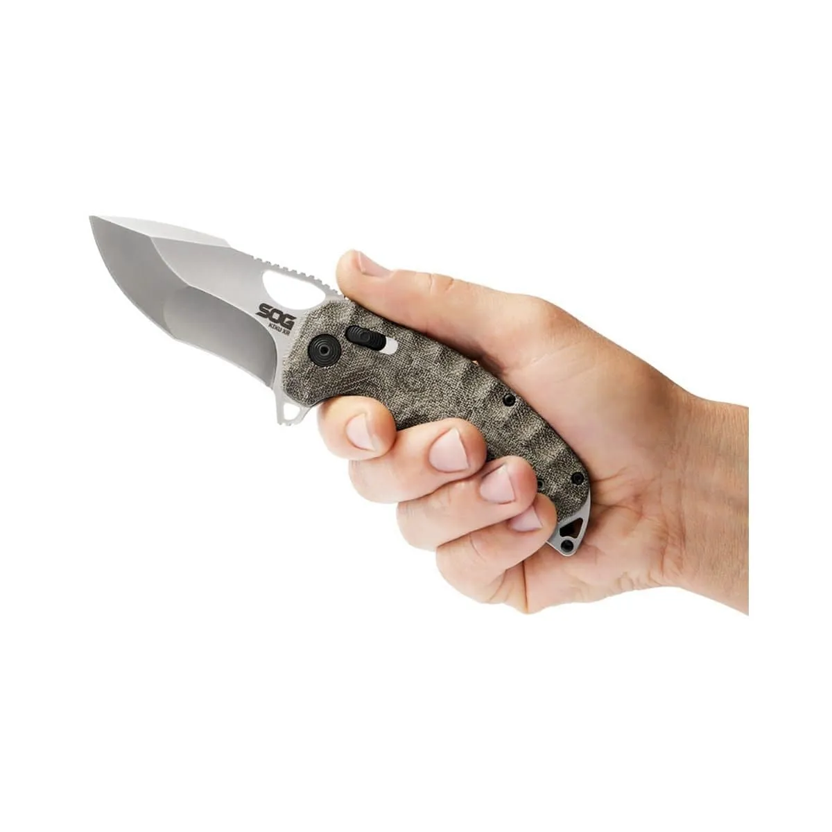 Kiku XR Knife - Natural Linen Micarta - 12-27-01-57