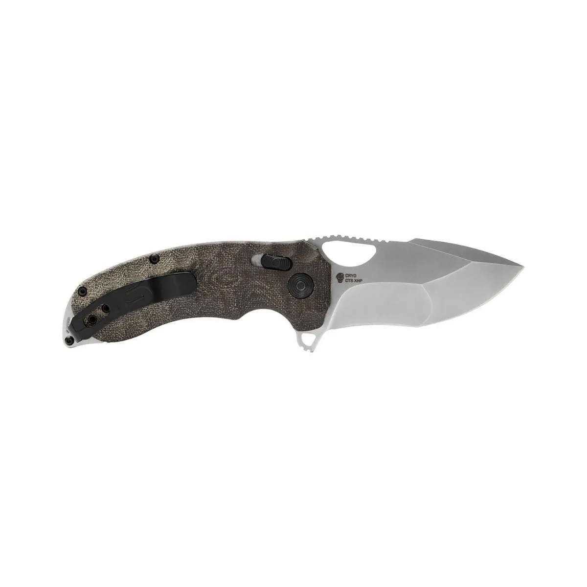 Kiku XR Knife - Natural Linen Micarta - 12-27-01-57