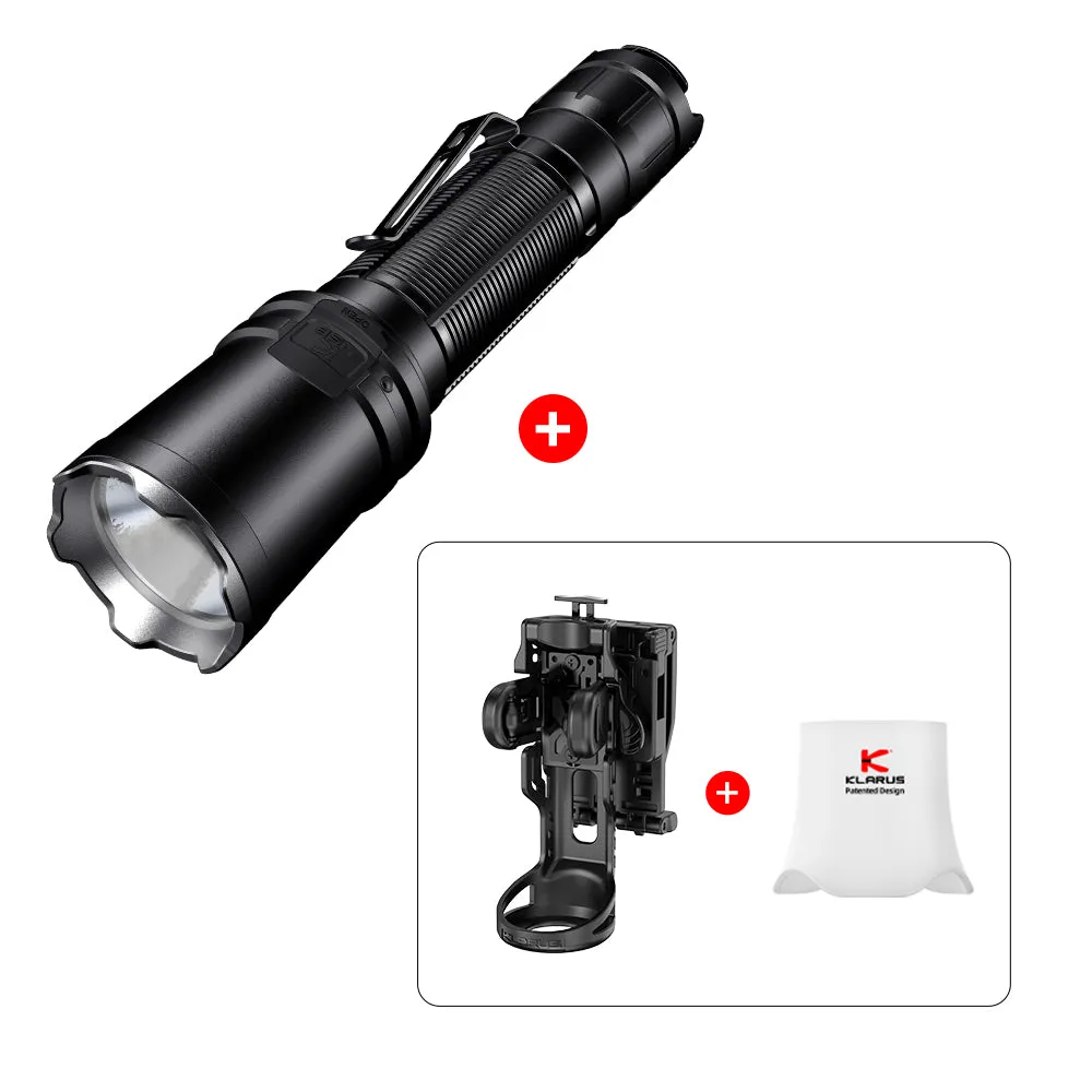 Klarus EP11 Rechargeable Flashlight & Holster Bundle.