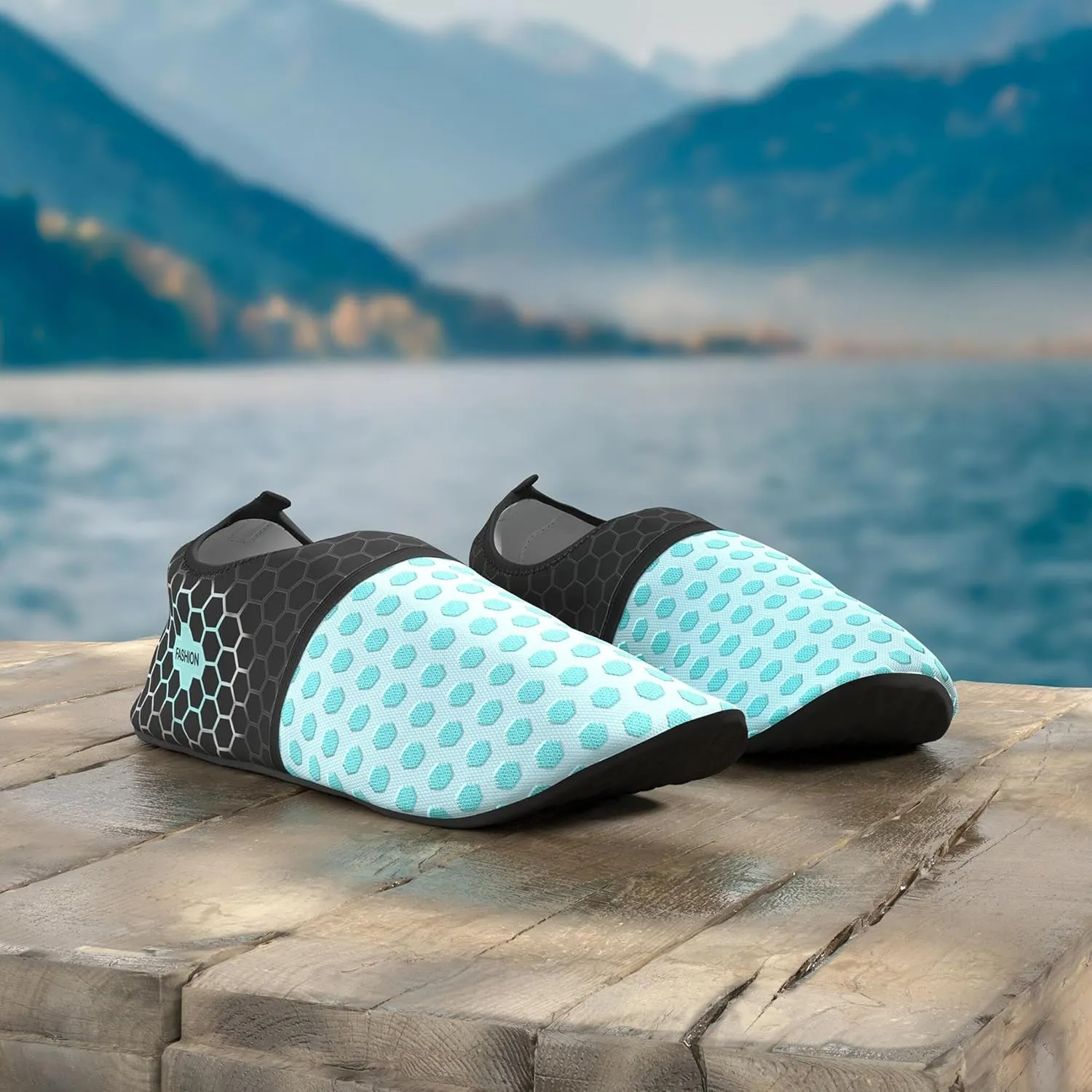 L-RUN Womens Mens Water Shoes Barefoot Skin Aqua Socks for Run Dive Surf Pool Beach Yoga Quick Dry Swim Shoes Non-Slip