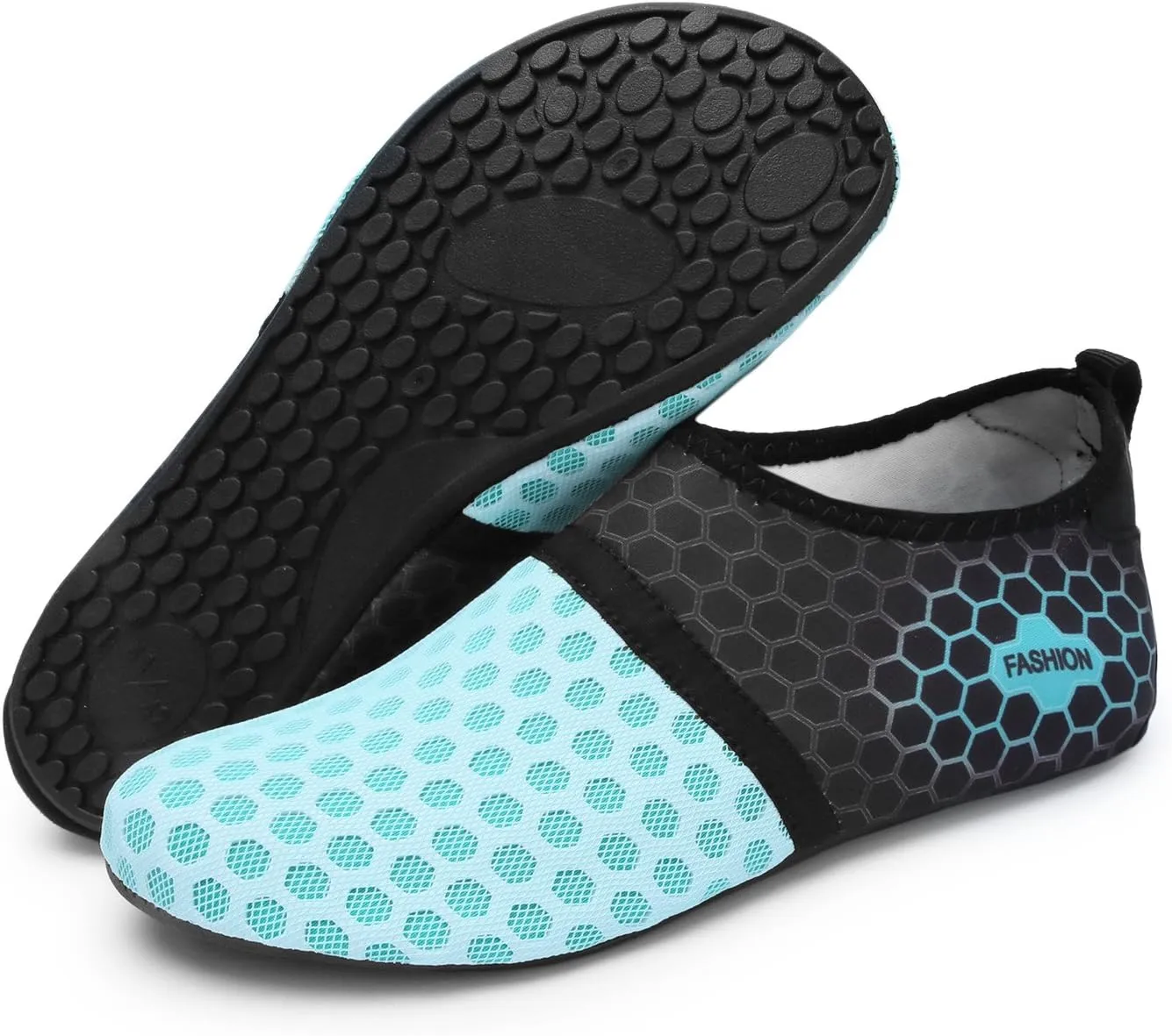 L-RUN Womens Mens Water Shoes Barefoot Skin Aqua Socks for Run Dive Surf Pool Beach Yoga Quick Dry Swim Shoes Non-Slip