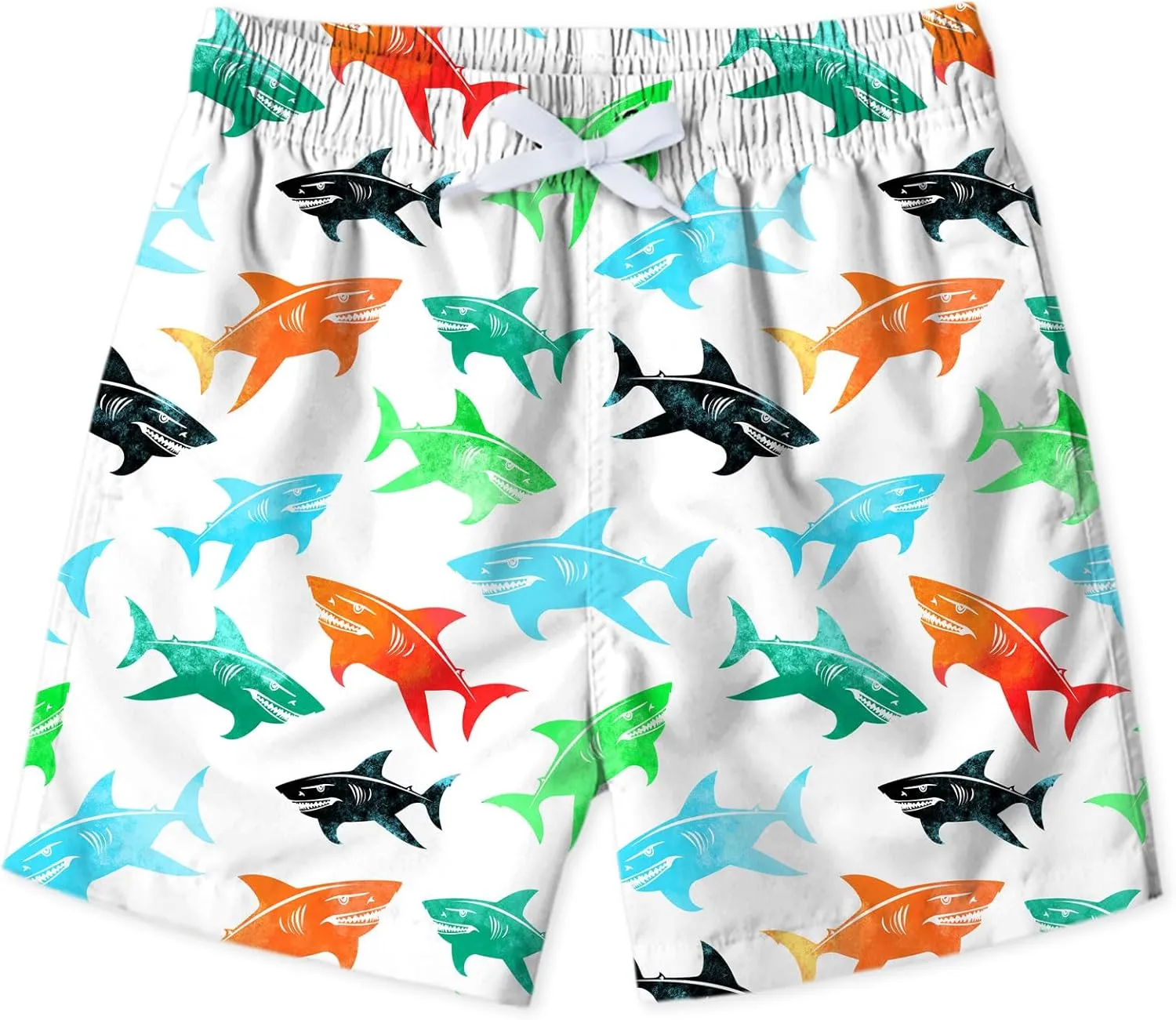 Lovekider Boys 3D Printed Funny Swim Trunks Casual Quick-Drying Beach Pant Sports Running Swim Surf Board Shorts 3-12 Years