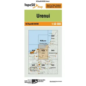 NZ Topo 50 Map BH30 Urenui