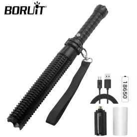 Self Defense LED Flashlight Rechargeable Telescopic*