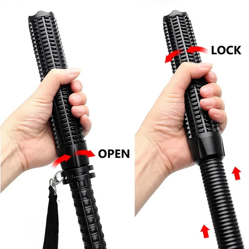 Self Defense LED Flashlight Rechargeable Telescopic*